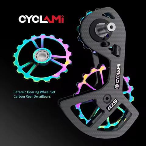 CYCLAMI Carbon Rear Derailleurs UT R8000 105 R7000 5800 6800 Bicycle Ceramic Bearing Wheel Set 13T 1