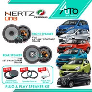 [Hertz x Perodua] X165 K165 6.5" Component Speaker Uno Series car speaker kereta Myvi Viva Axia Aruz