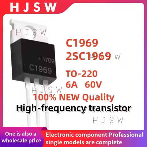 10/20/30PCS 100% Brand New and Quality 2SC1969 2S C1969 TO-220 6A 60V High-frequency transistor