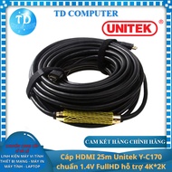 Unitek Y-C170 25m HDMI cable standard 1.4V FullHD supports 2K - Distributor