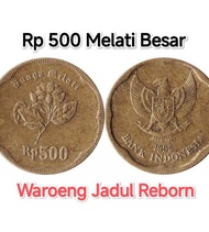 Koin 500 Rupiah Melati Besar 1991-1992 Rp 500 Kuning Mahar Koleksi Uang Logam Coin Antik Bekas Lama 