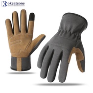 OKCATZONE 1 Pair Professional Microfiber Gardening Gloves Touchscreen Compatible Outdoor Sports Cycl