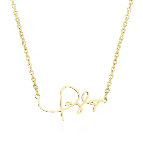 Singer TS 1989 Necklace Silver Gold Plated Stainless Steel Name Necklaces For Women Fans Gifts