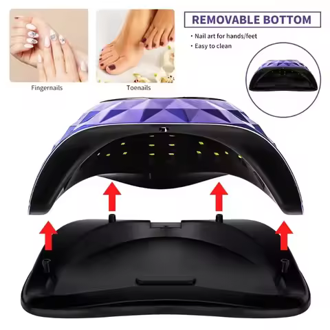 Professional UV LED Nail Lamp 216W Smart Sensor Gel Dryer - 36 LEDs Fast Curing Light for All Gels, 