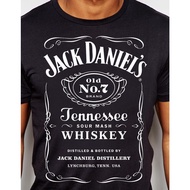 Men's cotton T-shirt Jack Daniels T-shirt classic Black S,M,L,XL-New 4XL , 5XL , 6XL