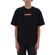 Acne Studios Summer New Style Pink logo Print Unisex Casual All-Match Round Neck Short-Sleeved T-Shi