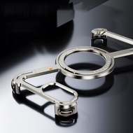 Oatsbasf Hollow Heat Dissipation Z Case Borderless Phone Case with 360° Magnetic Stand For iphone 16