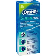 ไหมขัดฟัน ออรัลบี ซุปเปอร์ฟลอสOral B Superfloss กล่องละ 50 ชิ้น