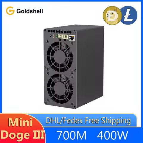 Goldshell MINI DOGE III (Wifi) Doge Coin Litcoin Mining Asic Miner Crypto Hardware Quiet Home Mining