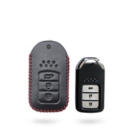 3 Buttons Genuine Leather Case HONDA City 2014top / City 2015 / Jazz 2013 / Accord 2013 / HRV / CRV 