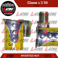 12mm x 5/16 Hole INVERTED NUT UNIVERSAL