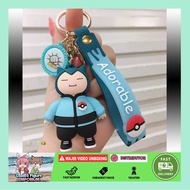 GANTUNGAN Pokemon SNorlax Premium GP9 Pikachu Character Keychain
