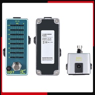 อีควอไลเซอร์เอฟเฟคกีต้าร์แบบพกพา EQ EQ7 7-band Eq ปลอกโลหะเต็มแผ่น True BYPASS สำหรับชิ้นส่วนกีตาร์