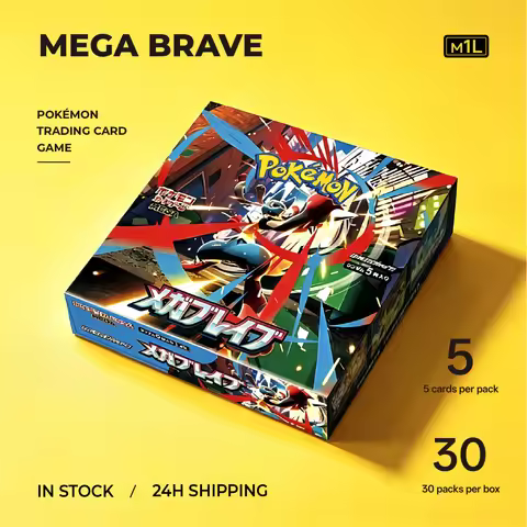 In Stock Japanese Pokemon PTCG Mega Brave M1L M1S Booster Box M2 M2a M3 M5 Sv8a Chinese 151C Gem Pac