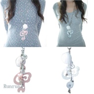 RUN Unique Music Note Necklace Pendant Necklace Charm Necklace Plastic Texture