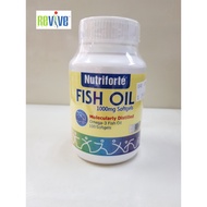 🌞MADE IN NEW ZEALAND🌞NUTRIFORTE FISH OIL 1000MG 100'S, Exp: 08/2026
