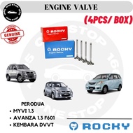 4PCS* PERODUA K3 MYVI 1.3 KEMBARA DVVT AVANZA 1.3 F601 JAPAN ROCKY ENGINE VALVE SET INT INTAKE/ EXH 