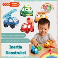 Yestoys Educational Construction Car Toys for Children Pullback Inertia Inertia Inertia Construction