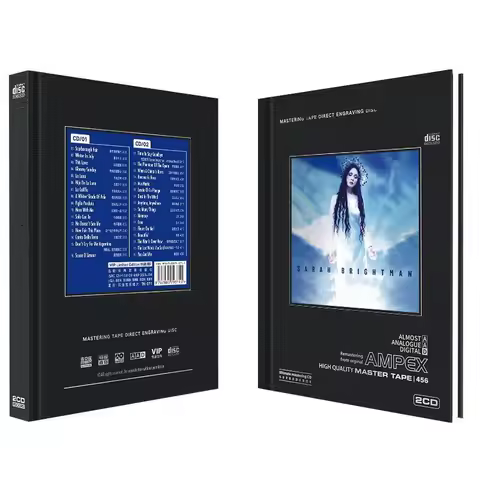 Sarah Brightman Music CD Greatest Hits La luna Album Time to say goodbye 2pcs Music Record Cosplay W