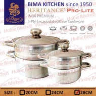Bima Heritance Steamer Pot 28cm 2-level Steamer BP Team120528 Bp121528
