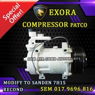 PROTON EXORA OLD MODEL PATCO MODIFY TO SANDEN 7H15 RECOND COMPRESSOR (CAR AIR COND SYSTEM)