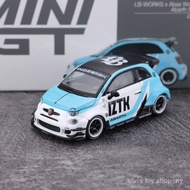 【Vivi toys】MINIGT 1:64 ABARTH ABARTH 595 LBWK Blue Alloy Car Model 251014 NCC4