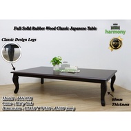 Harmony Classic Full Solid Meja Jepun / Full Solid Japanese Table / Meja Jepun Kayu Getah / Rubber W