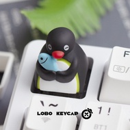 PINGU Keycaps Cute Mechanical Gaming 3D Resin Keycaps DIY ESC Personalized Creative Funny Penguin Ke