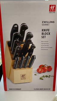 孖人牌Zwilling Gourmet 14件刀具套裝連木製刀座