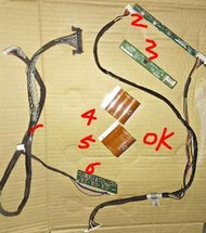 6片一組【 原廠專用 按鍵板 遙控接收板 屏線 】TOSHIBA 東芝 46RV600G