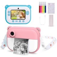 Toy Camera 2.4 inch IPS Screen 1080 HP Instant Thermal Printer Camera Wifi LED Flash Children Gift DIY Sticker Print Paper