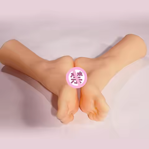 Lifleike Foot Model Masturbation Cup TPE Silicone Female Male Fake Nail Tarsel Feet Fetish Realistic