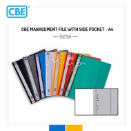 CBE MANAGEMENT FILE WITH SIDE POCKET - A4