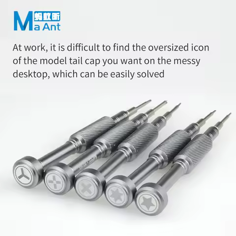 MaAnt MY-901 Precision Screwdriver Set Y0.6 PH000 0.8 M2.5 T1 T2 For iPhone Android Strong Magnetic 