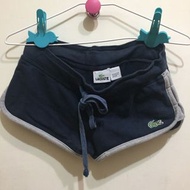 LACOSTE 深藍色短褲 navy shorts 休閒短褲
