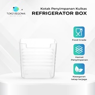 5pcs Refrigerator Door Divider Box Multipurpose Refrigerator Door Storage Box Organizer Box