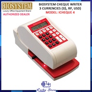 BIOSYSTEM ICHEQUE 4 CHEQUE WRITER, 3 CURRENCIES, SGD, RP, USD, ICHEQUE4