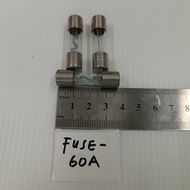 (3PCS FUSE-60A) (60A) BATTERY HOLDER GLASS AGU FUSE FOR CAR AIDIO AMPLIFIER