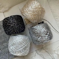 DIY Hyuna Sequin Woven Bag Premium Hand Mixed Threadfrench styleMaterial Characteristic Thread Yarn 