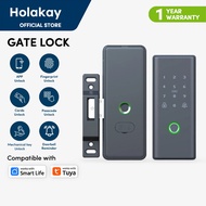 Tuya Smart WiFi Electronic Double-Sided Fingerprint Digital Smart Digtal Lock for Silding HDB Gate Door