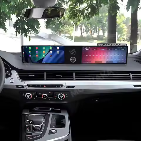 For Audi Q7 2016-2020 Dual Screen Carplay Car Radio Stereo Multimedia Player Android Co-pilot Passen