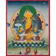 光明的地藏菩薩唐卡 體現慈悲與智慧