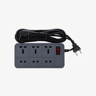 Ổ nối OC06 Rạng Đông 6 cổng cắm chống giật điện - Tích hợp rơ-le chống quá tải 15A - Lõi nhựa an toà