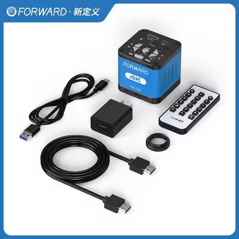FORWARD FW-C03 4K HD Microscope Camera for PC/Display 8MP Photo & Video Digital Zoom USB Microscope 