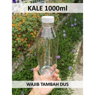 SET (Bottle + Lid) - Beautiful Kale Juice Coffee Tea Bottle 1L 1 L 1liter liter 1000 ML 1000ml Water