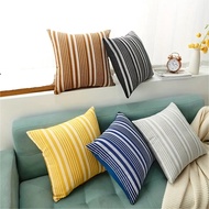 [CASE ONLY] Luxury Linen & Plush Throw Pillow Cover Case zipper Sofa Cushion Cover 43x43cm