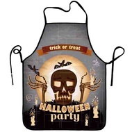 [Ready Stock] Fashion Halloween Apron Sleeveless Twill Digital Printing Halloween Apron 2 WJG