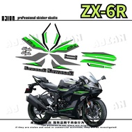 ZX-6R Motorcycle Shell Garland Decoration Sticker, 636 Motorcycle Fuel Tank Scratch-Resistant Waterp