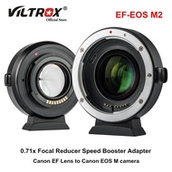 Viltrox EF-EOS M2 EF-M อะแดปเตอร์เลนส์0.71x Focal ลดความเร็ว Booster อะแด็ปเตอร์สำหรับแคนน่อน EF เลน