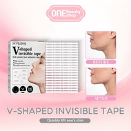 Jaysuing 100pcs V-Shaped Invisible Face Tape V Shape Face Lifting Tape Face Lifting Tools